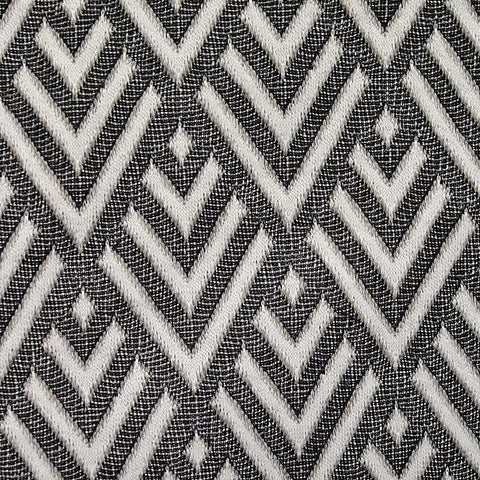 Black Geometric Jacquard, Polyester, 368 gsm