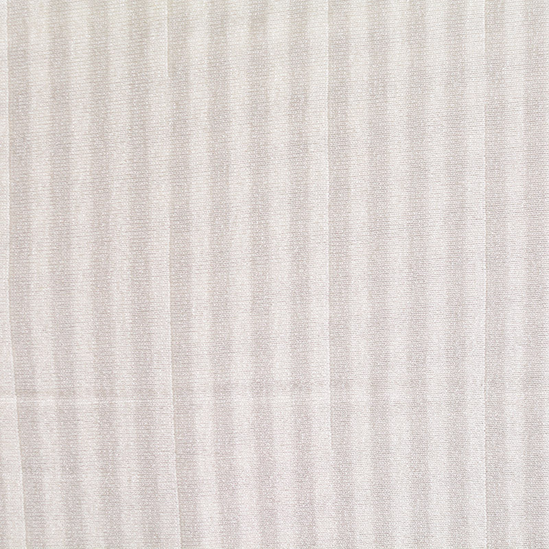 White Vertical-Stripe Jersey Knit, Viscose