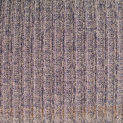 Striped Polyester Cotton Blend Rib Knit Fabric, 132 gsm, 152 cm — Purple