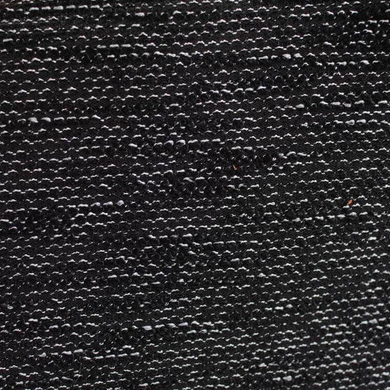 Black Marl Chunky Knit, Viscose-Poly, 267 gsm