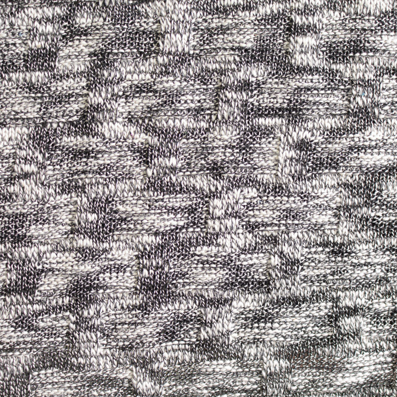 Polyester Cotton Chunky Knit Fabric, 346 gsm, 160 cm — Grey