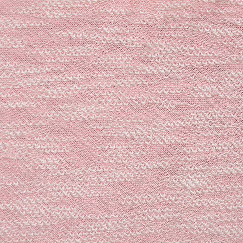 Jacquard Viscose Polyester Chunky Knit Fabric, 130 gsm, 155 cm — Pink