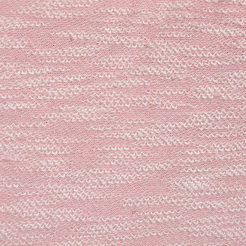 Jacquard Viscose Polyester Chunky Knit Fabric, 130 gsm, 155 cm — Pink