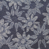 White Floral French Terry, Cotton-Poly
