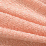 Polyester Metallic Chunky Knit Fabric, 317 gsm, 153 cm — Red