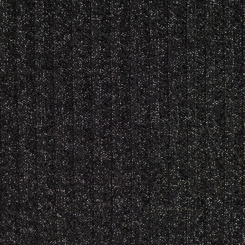 Silver Marl Rib Knit, Polyester