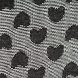 Black Heart Interlock Knit, Polyester