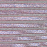 Marled Grey Horizontal-Stripe Chunky Knit, Polyester — texture