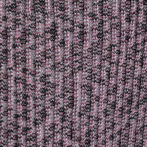 Pink Marl Chunky Knit, Viscose, 287 gsm