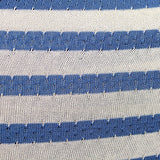 Blue Horizontal-Stripe Jersey Knit, Cotton — texture