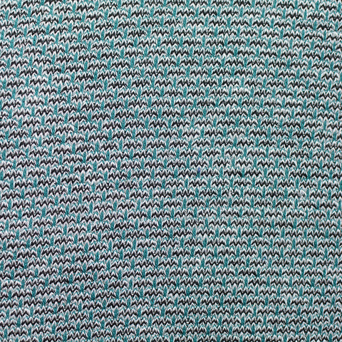 Teal Chevron Jacquard, Viscose-Poly