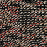 Black Horizontal-Stripe Chunky Knit, Polyester
