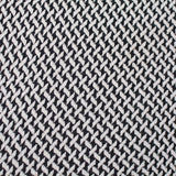 Black Geometric Interlock Knit, Poly-Cotton