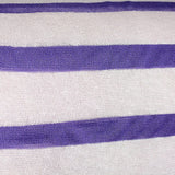 Purple Horizontal-Stripe Chunky Knit, Poly-Viscose — texture