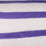 Purple Horizontal-Stripe Chunky Knit, Poly-Viscose