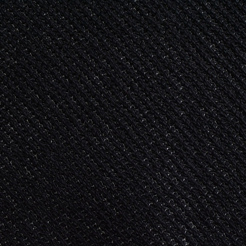 Black Marl Chunky Knit, Poly-Cotton, 292 gsm