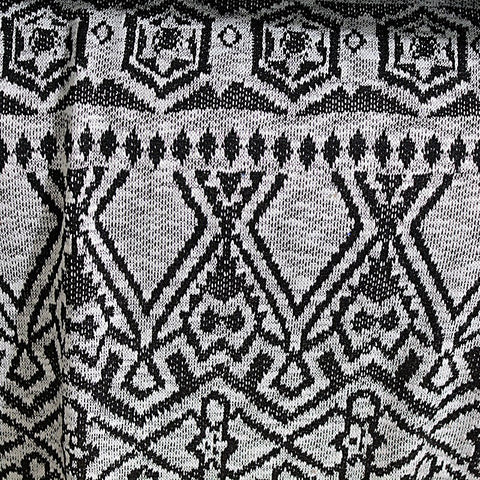 Black Geometric Jacquard, Polyester, 246 gsm