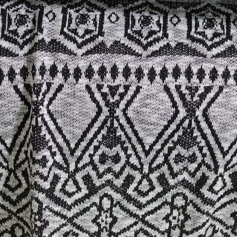 Black Geometric Jacquard, Polyester, 246 gsm