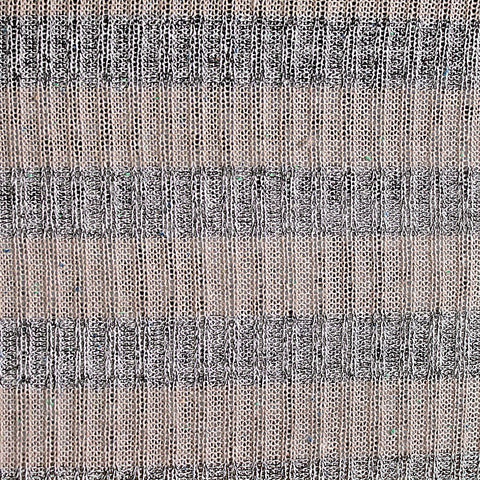 Light Beige Horizontal-Stripe Rib Knit, Viscose-Poly, 149 gsm