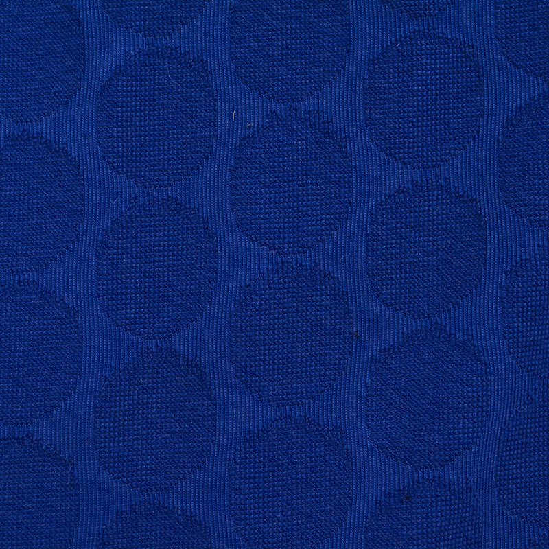 Blue Tone-on-Tone Interlock Knit, Spandex