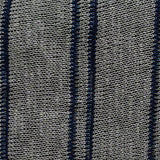 Dark Blue Vertical-Stripe Chunky Knit, Cotton-Acrylic — texture