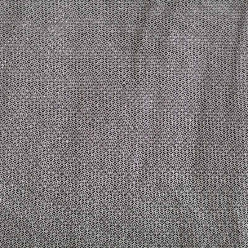 Dark Grey Geometric Knit, Polyester, 60 gsm
