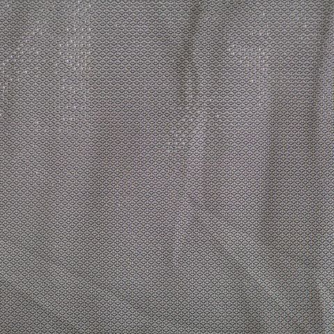 Dark Grey Geometric Knit, Polyester, 60 gsm
