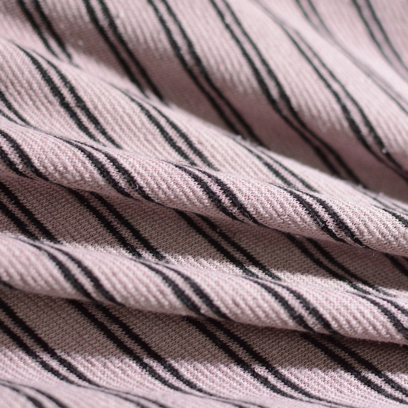 Black Stripe Knit, Poly-Viscose