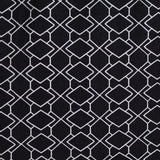 White Geometric-Diamond Knit, Polyester