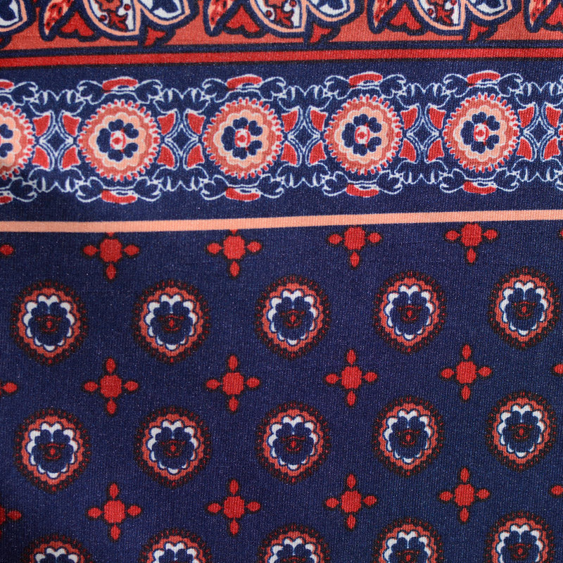 Navy Floral Knit, Polyester, 160 gsm, 160 cm, ref EF-6265