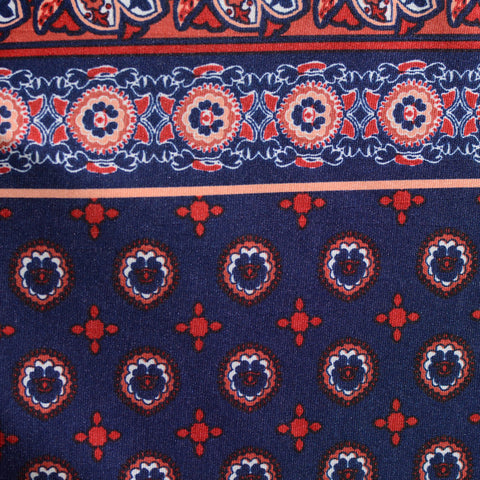 Navy Floral Knit, Polyester, 160 gsm, 160 cm, ref EF-6265