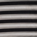 Black Horizontal-Stripe Jacquard, Polyester, 220 gsm