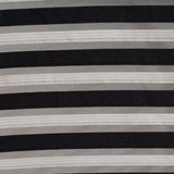 Black Horizontal-Stripe Jacquard, Polyester