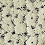 Cream Floral Lace, Nylon-Cotton — texture