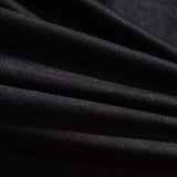 Polyester Stretch Knit Fabric, 190 gsm, 160 cm — Black