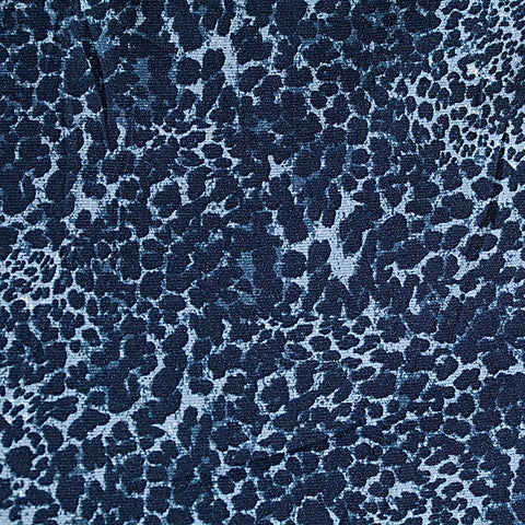 Blue Leopard Knit, Polyester