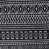 Black Geometric Knit, Polyester