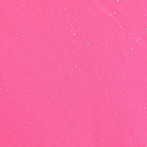 Pink Glitter-Dot Jersey Knit, Cotton, 180 gsm