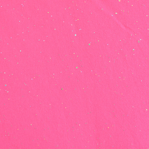 Pink Glitter-Dot Jersey Knit, Cotton, 180 gsm