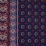 Navy Floral Knit, Polyester