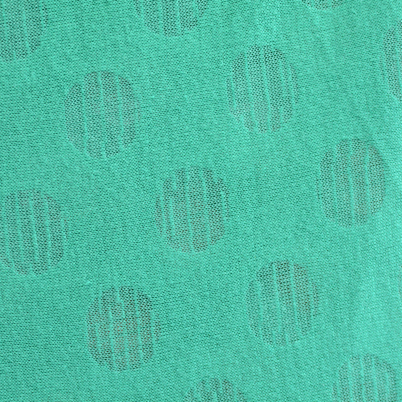 Teal Circles Chunky Knit, Polyester