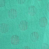 Teal Circles Chunky Knit, Polyester