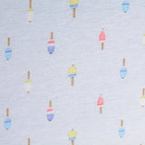 Printed Polyester Stretch Jersey Knit Fabric, 140 gsm, 160 cm — White