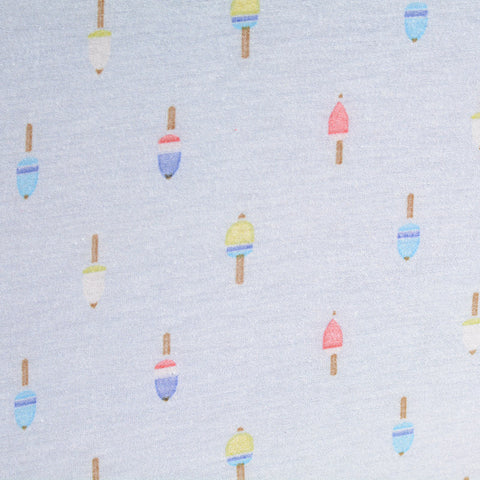 Printed Polyester Stretch Jersey Knit Fabric, 140 gsm, 160 cm — White