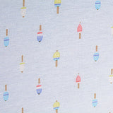 Printed Polyester Stretch Jersey Knit Fabric, 140 gsm, 160 cm — White — texture