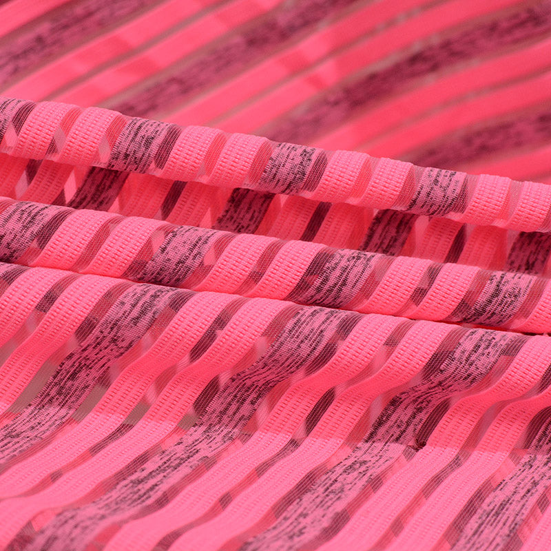 Pink Stripes Jacquard, Polyester