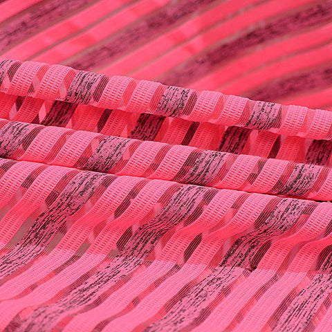Pink Stripes Jacquard, Polyester