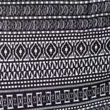 Black Horizontal-Band Knit, Polyester