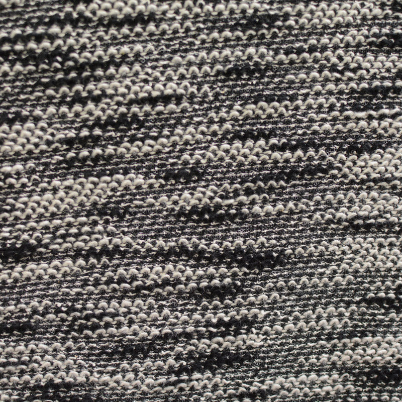 Black Heathered-Marl Chunky Knit, Cotton-Viscose