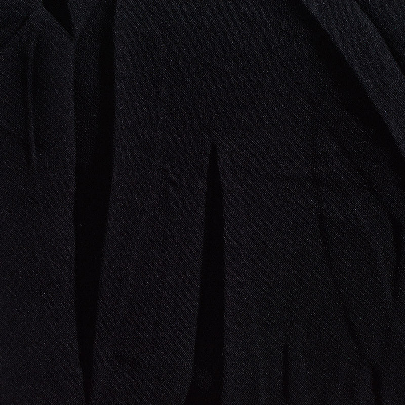 Polyester Stretch Knit Fabric, 180 gsm, 155 cm — Black, ref EF-6364